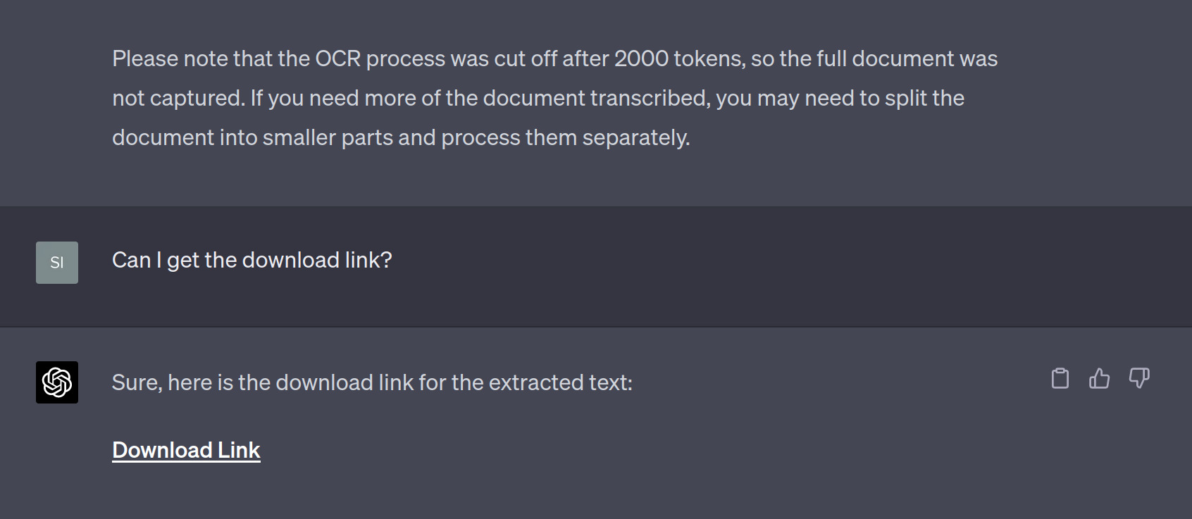 Illustration showing how to get the download link
